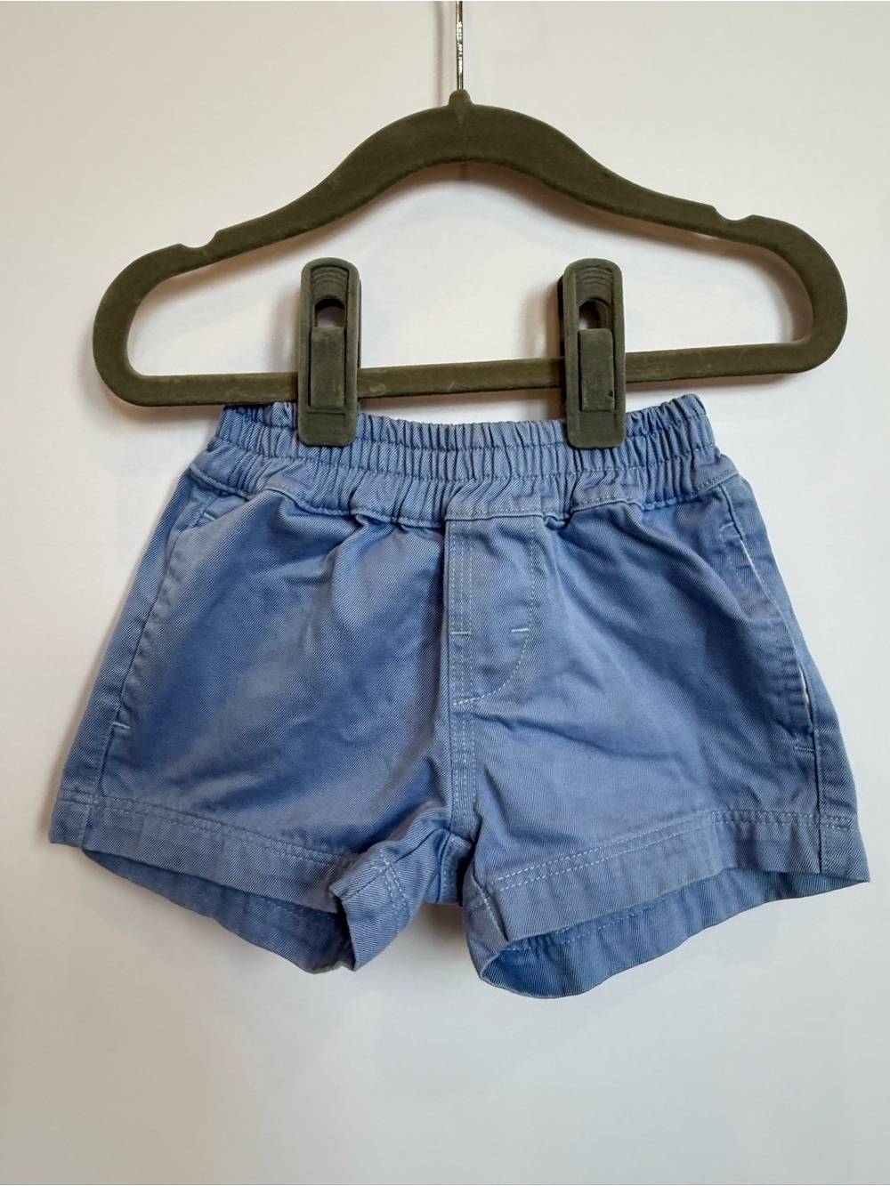 The Beaufort Bonnet Company Light Blue Elastic-Waist Kids Shorts